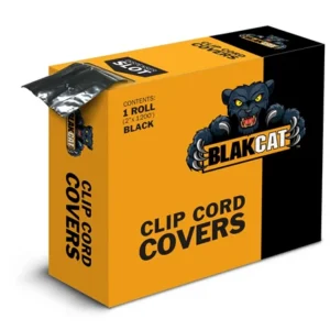 BlakCat Black Cubre Clip Cord Rollo (2"x1200')