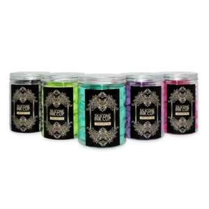 Inkcups de silicon para tinta de tatuaje 100pzs