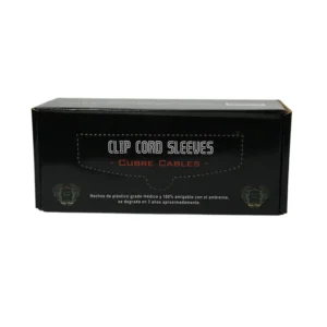 Clip Cord Sleeves Black Rose