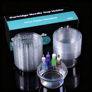 Vasos Para Cartucho Caja De 50 Vasos De Enjuague 50 Tapas De Soporte De Cartucho